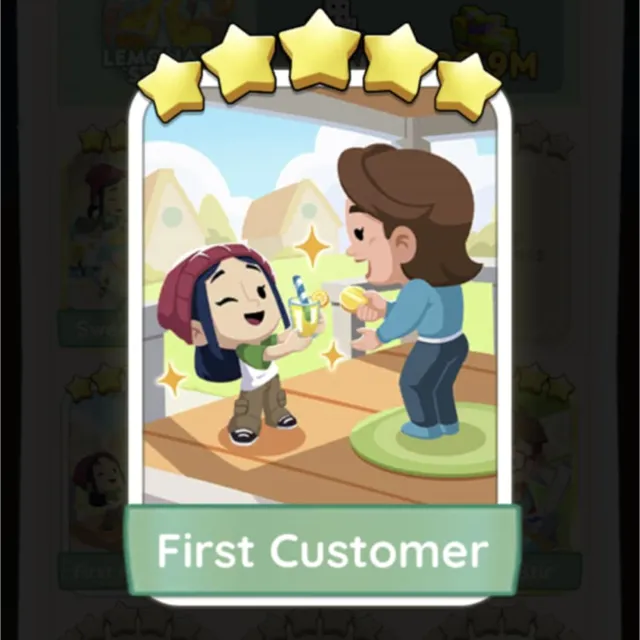 Set20 First Customer,Monopoly Go Sticker,Set20:4