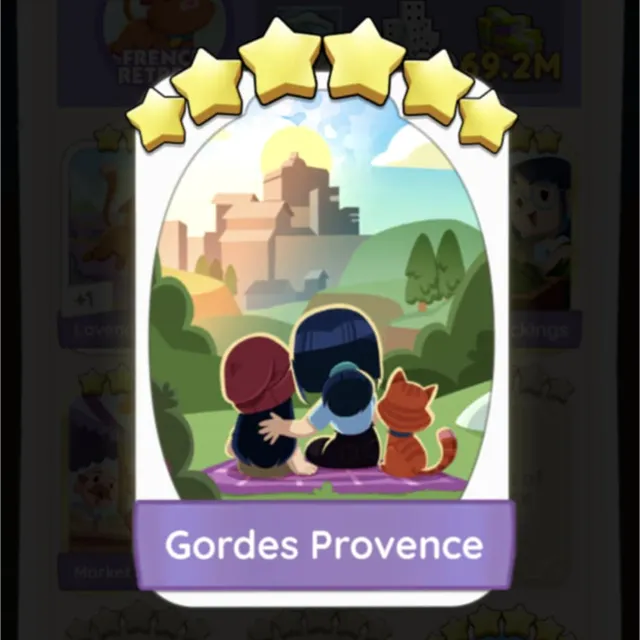 Set18 Gordes Provence,Monopoly Go Sticker,Set18:9