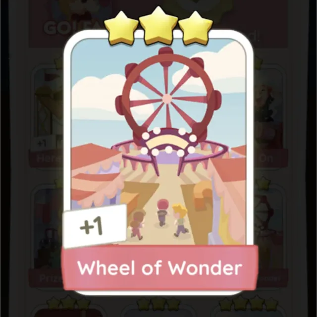Set9 Wheel of Wonder,Monopoly Go Sticker,Set9:6