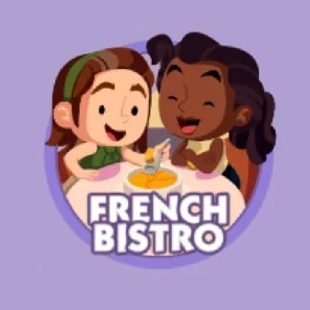 Set 14 FRENCH BISTRO Monopoly Go Sticker