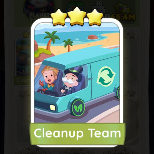 Set15 Cleanup Team,Monopoly Go Sticker,Set15:1