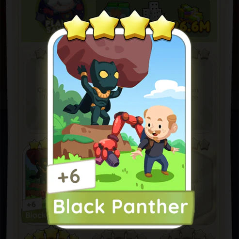 Set15 Black Panther,Monopoly Go Sticker,Set15:4