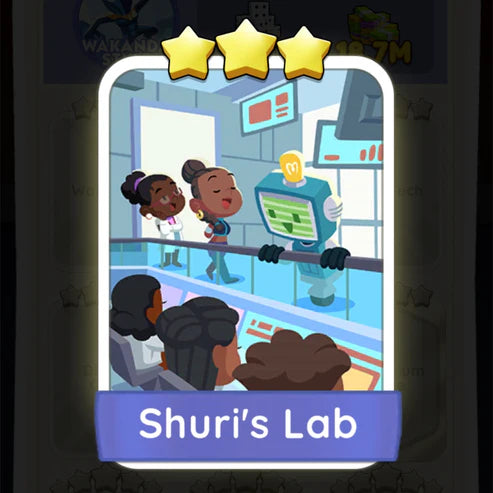 Set16 Shuri's Lab,Monopoly Go Sticker,Set16:2