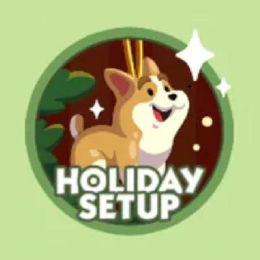 Set 16 HOLIDAY SETUP Monopoly Go Sticker