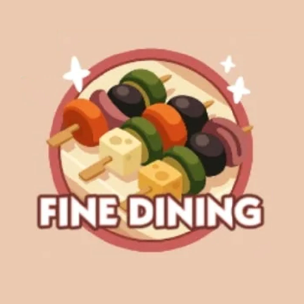 Set 19 FINE DINING Monopoly Go Sticker