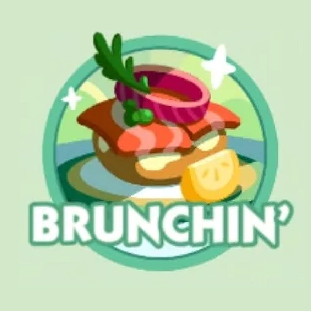 Set 2 BRUNCHIN' Monopoly Go Sticker