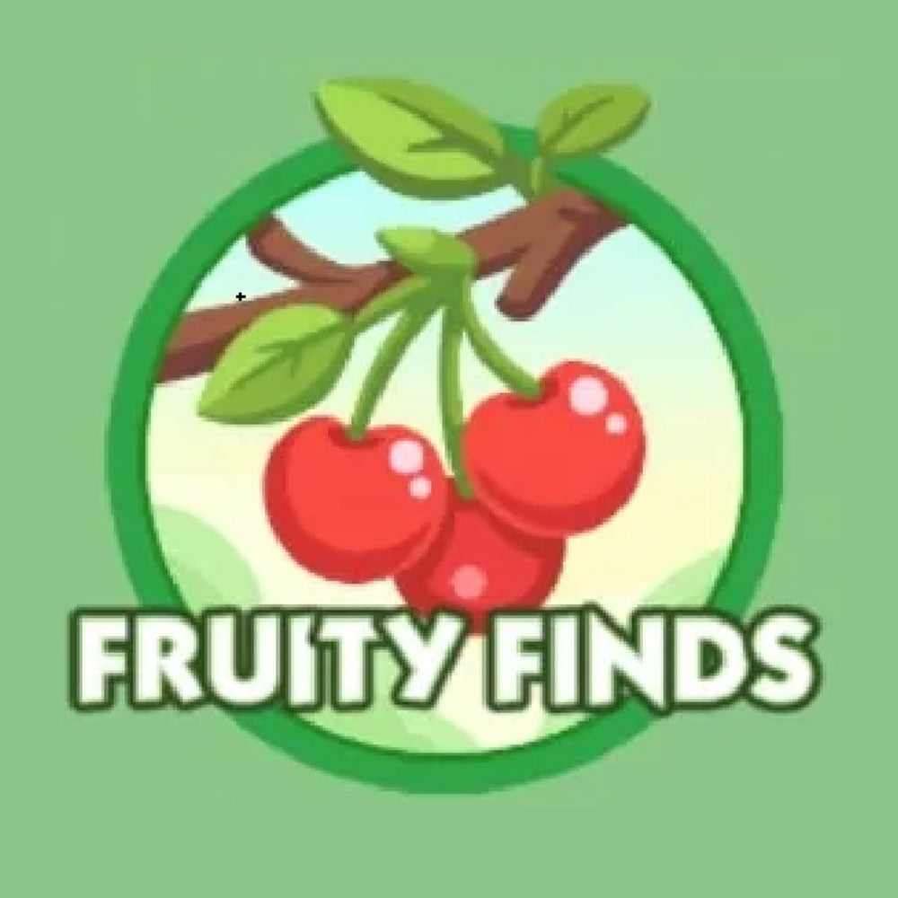 Set 4 FRUITY FINDS Monopoly Go Sticker