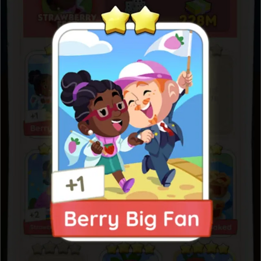 Set12 Berry Big Fan,Monopoly Go Sticker,Set12:1