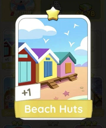 Set6 Beach Huts,Monopoly Go Sticker,Set6:1