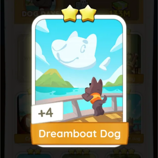 Set7 Dreamboat Dog,Monopoly Go Sticker,Set7:6
