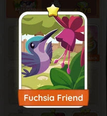 Set2 Fuchsia Friend,Monopoly Go Sticker,Set2:8