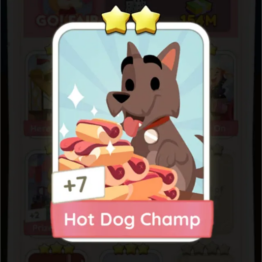 Set9 Hot Dog Champ,Monopoly Go Sticker,Set9:5