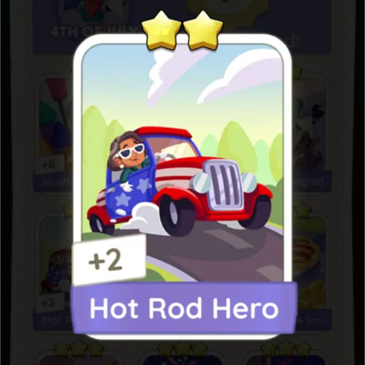 Set8 Hot Rod Hero,Monopoly Go Sticker,Set8:4