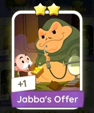 Set10 Jabba's Offer,Monopoly Go Sticker,Set10:2