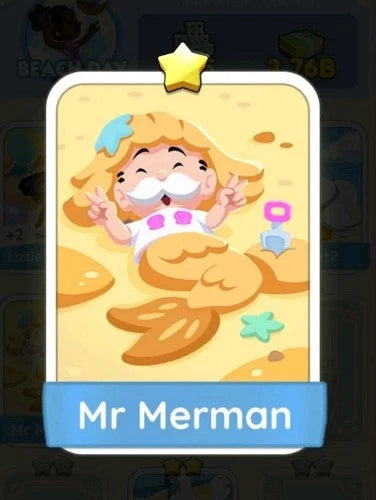 Set4 Mr Merman,Monopoly Go Sticker,Set4:4