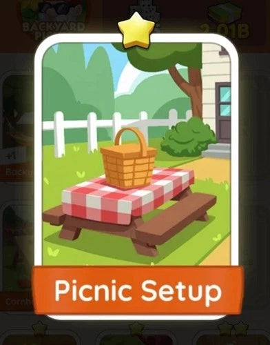 Set2 Picnic Setup,Monopoly Go Sticker,Set2:2