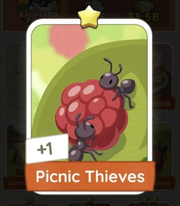 Set2 Picnic Thieves,Monopoly Go Sticker,Set2:6