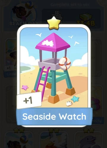 Set4 Seaside Watch,Monopoly Go Sticker,Set4:5