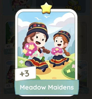 Set1 Meadow Maidens,Monopoly Go Sticker,Set1:4