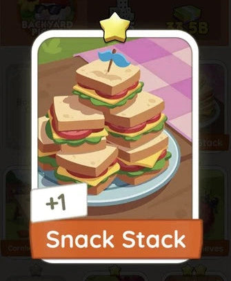 Set2 Snack Stack,Monopoly Go Sticker,Set2:3