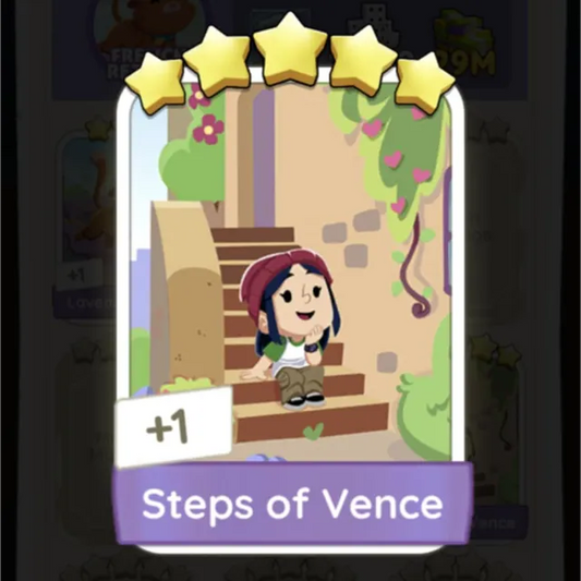 Set18 Steps of Vence,Monopoly Go Sticker,Set18:6