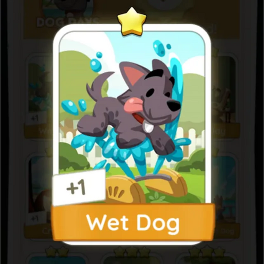 Set7 Wet Dog,Monopoly Go Sticker,Set7:1