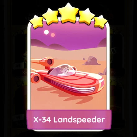Set20 X-34 Landspeeder,Monopoly Go Sticker,Set20:6