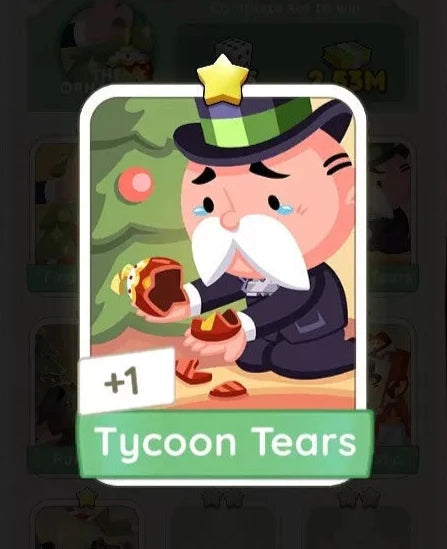 Set2 Tycoon Tears,Monopoly Go Sticker,Set2:3