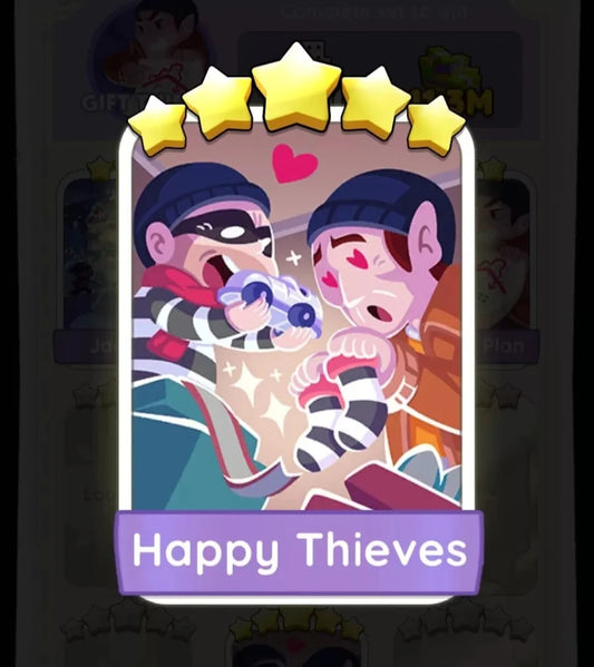 Set12 Happy Thieves,Monopoly Go Sticker,Set12:8