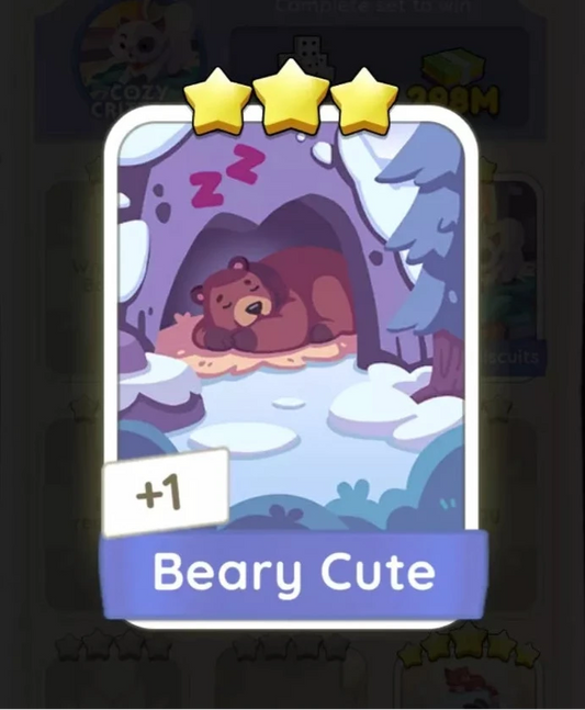 Set9 Beary Cute,Monopoly Go Sticker,Set9:5