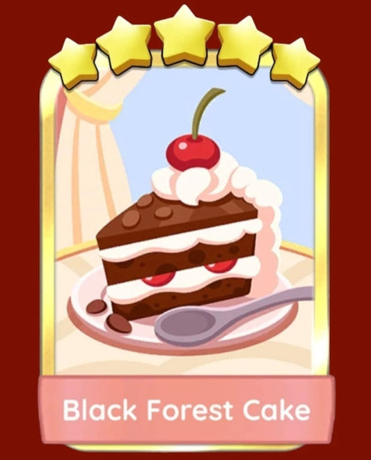 "Golden Blitz"  Black Forest Cake  ,Monopoly Go Sticker Set13