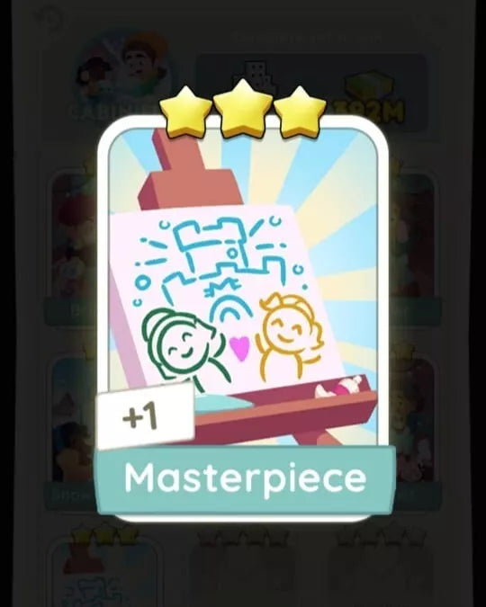 Set7 Masterpiece,Monopoly Go Sticker,Set7:7