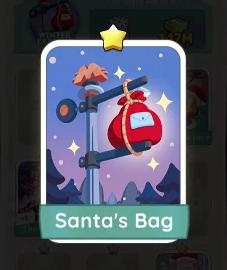 Set1 Santa's Bag,Monopoly Go Sticker,Set1:5