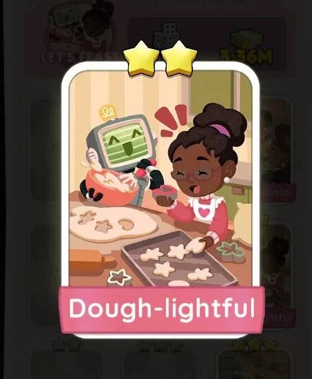 Set4 Dough-lightful,Monopoly Go Sticker,Set4:6