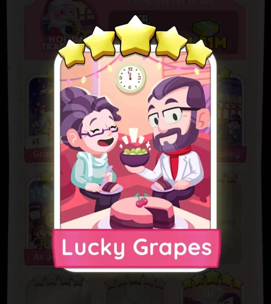 Set11 Lucky Grapes,Monopoly Go Sticker,Set11:9