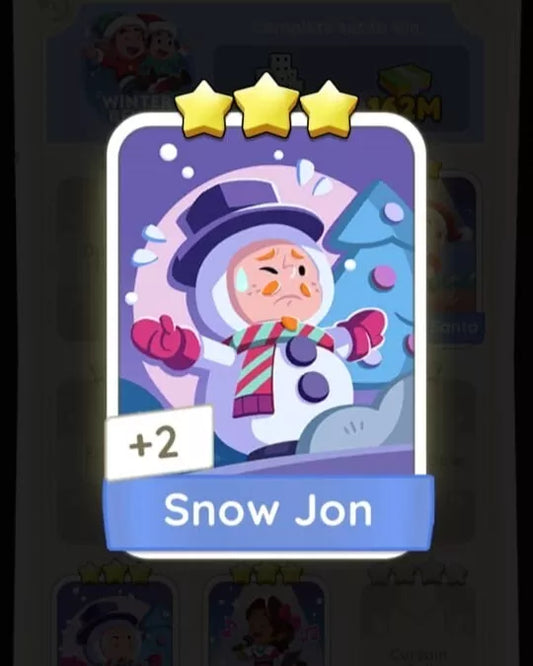 Set6 Snow Jon,Monopoly Go Sticker,Set6:7