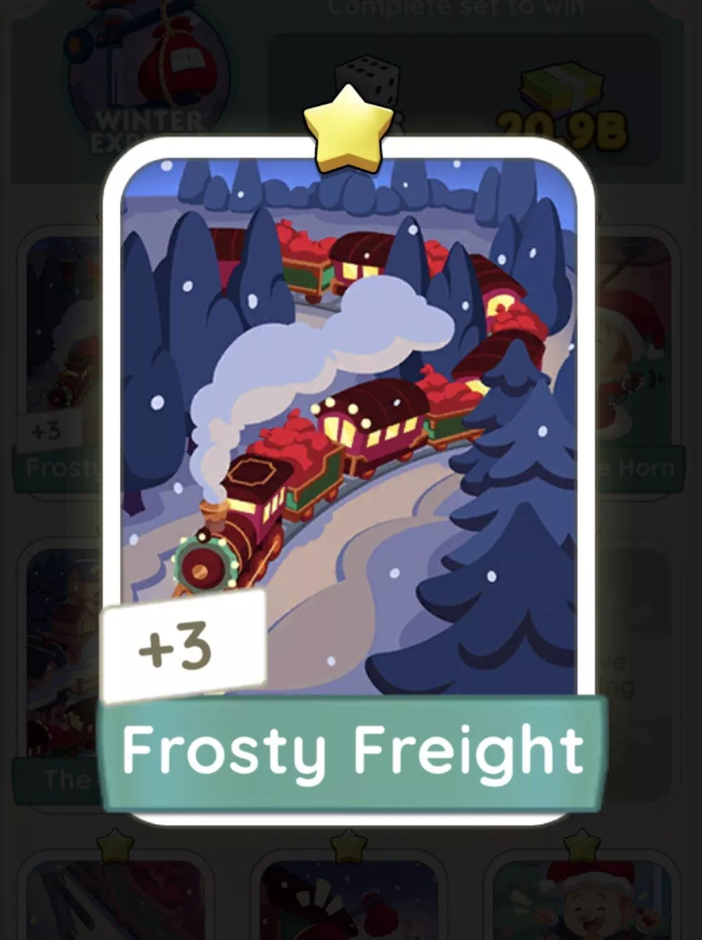 Set1 Frosty Freight,Monopoly Go Sticker,Set1:1