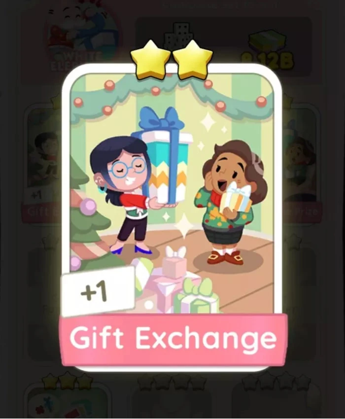 Set8 Gift Exchange,Monopoly Go Sticker,Set8:1