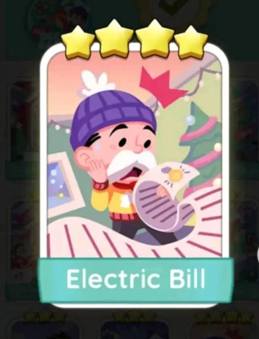 Set5 Electric Bill,Monopoly Go Sticker,Set5:9